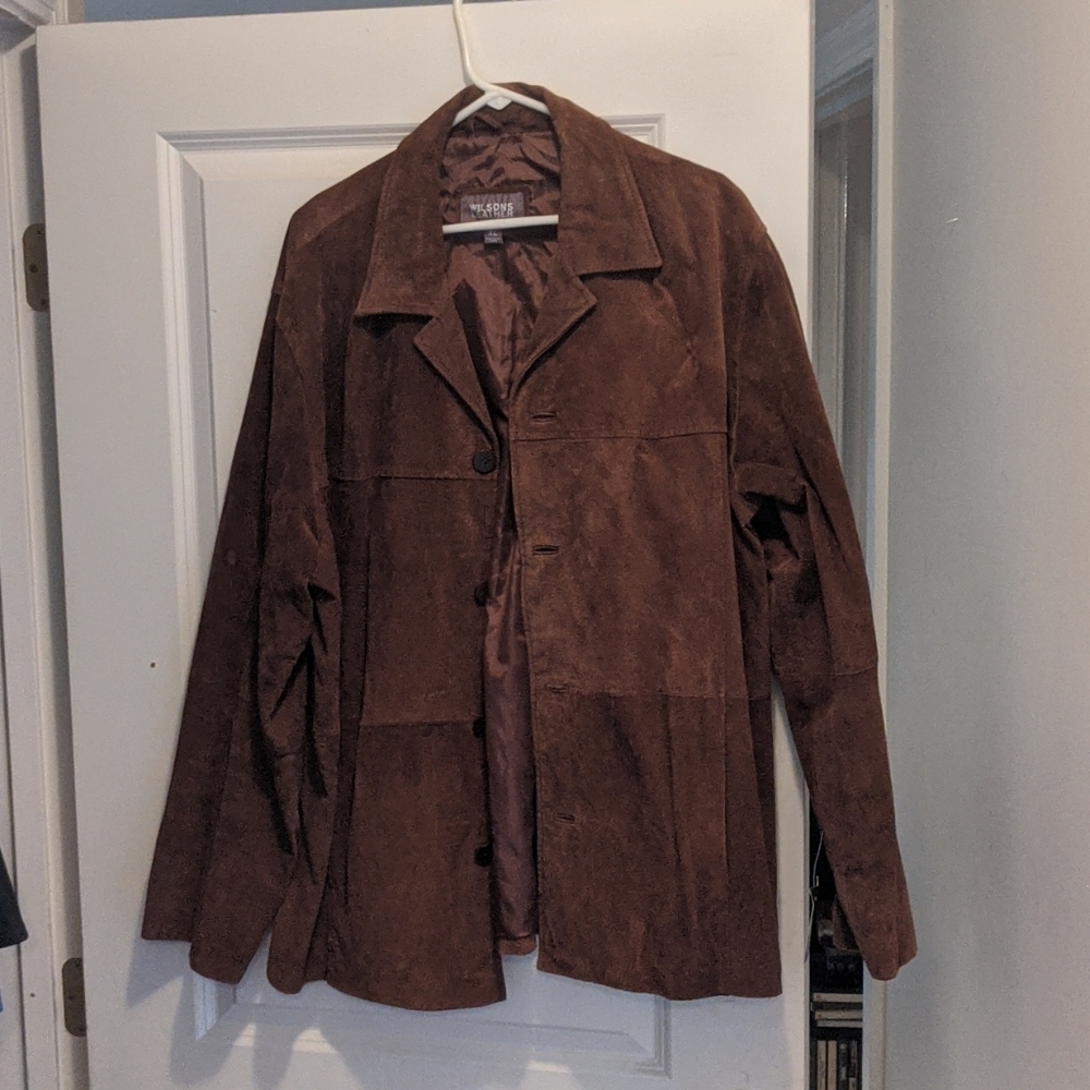 Wilson leather men's XL suede jacket